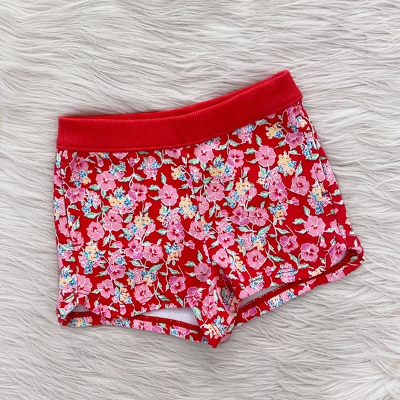 Janie and Jack Other - Janie and Jack Red Pink Floral Shorts Baby Girl